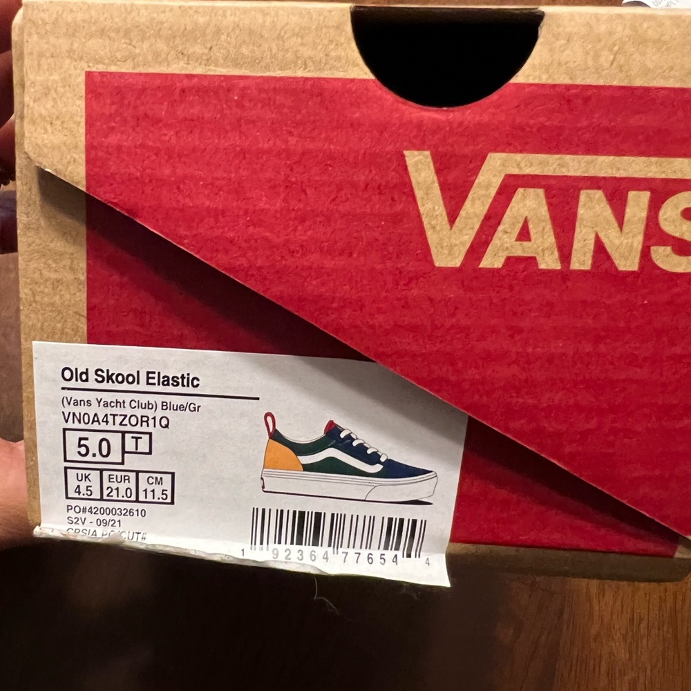 Gently used toddler Vans size 5